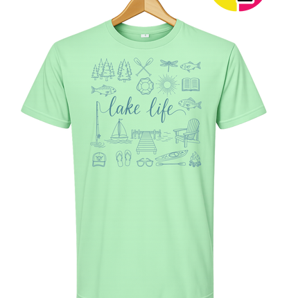 Lake Life Doodle Tee