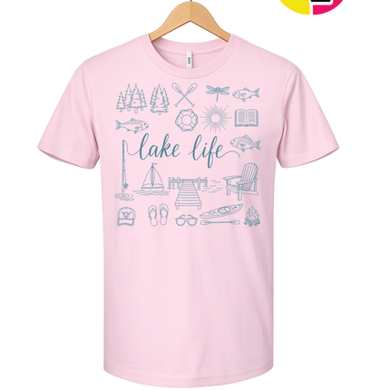 Lake Life Doodle Tee