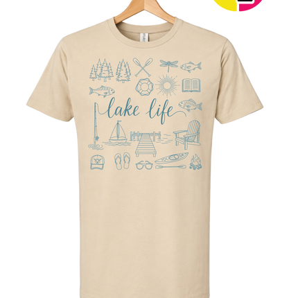 Lake Life Doodle Tee