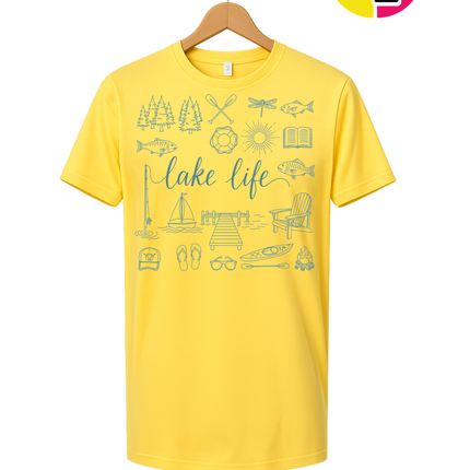 Lake Life Doodle Tee