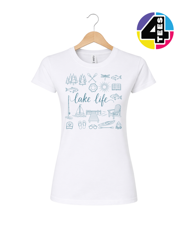 Lake Life Doodle Women's Tee