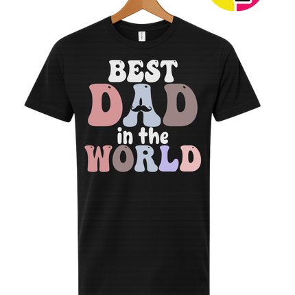 Groovy Moustache Best Dad Tee