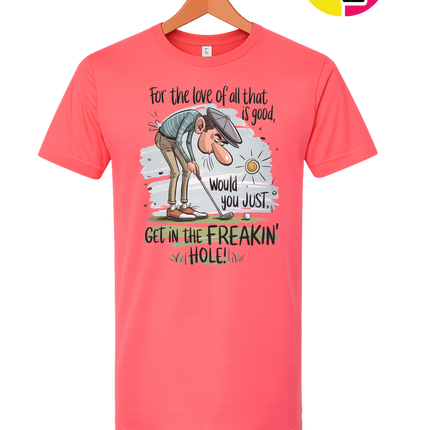 Golf Get In The Hole Tee