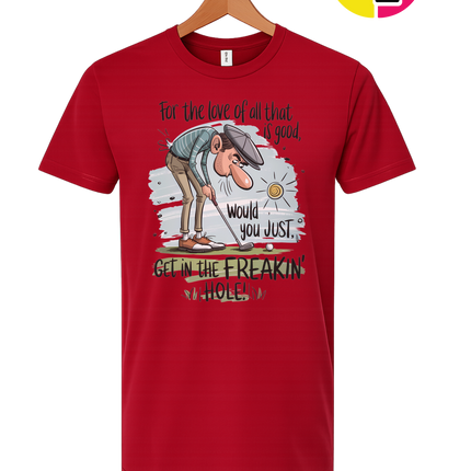 Golf Get In The Hole Tee