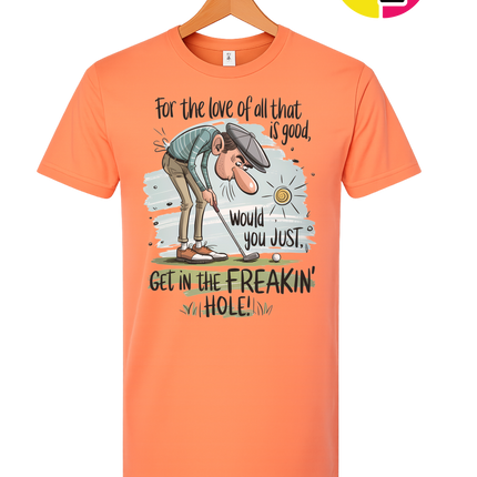 Golf Get In The Hole Tee