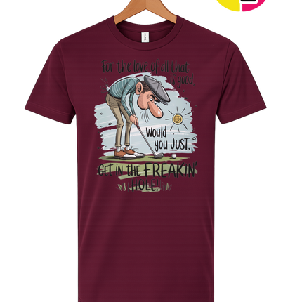 Golf Get In The Hole Tee
