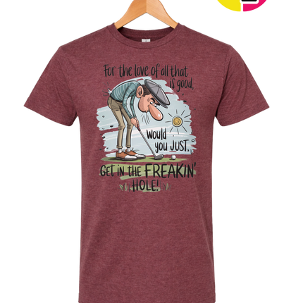 Golf Get In The Hole Tee