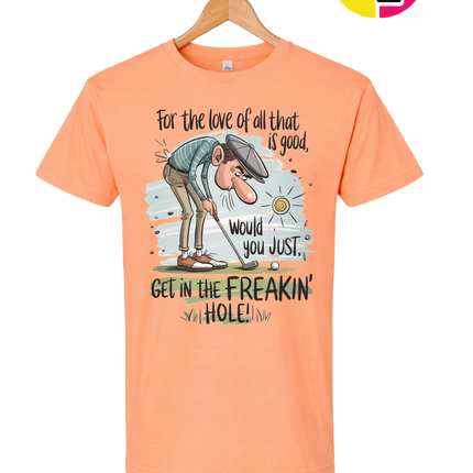 Golf Get In The Hole Tee