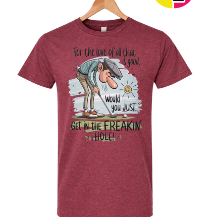 Golf Get In The Hole Tee