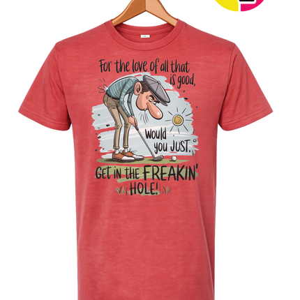Golf Get In The Hole Tee