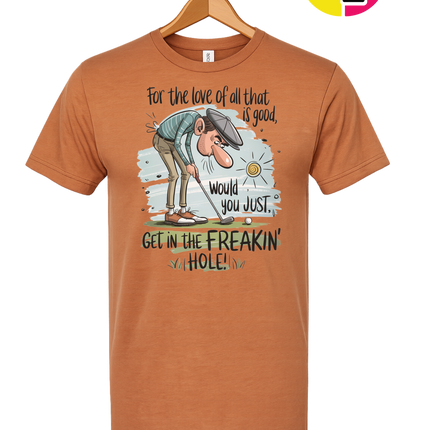 Golf Get In The Hole Tee