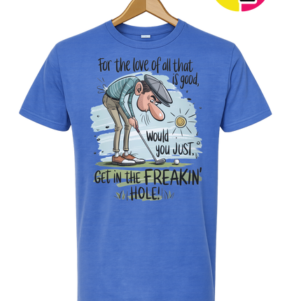 Golf Get In The Hole Tee