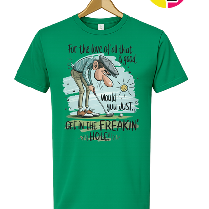 Golf Get In The Hole Tee