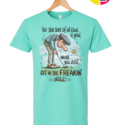 Golf Get In The Hole Tee