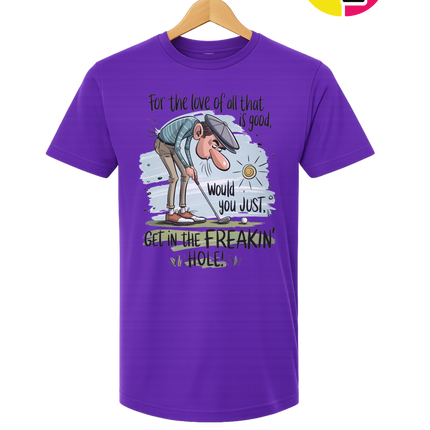 Golf Get In The Hole Tee