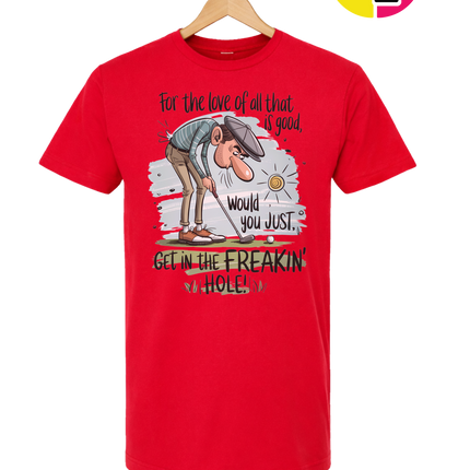 Golf Get In The Hole Tee