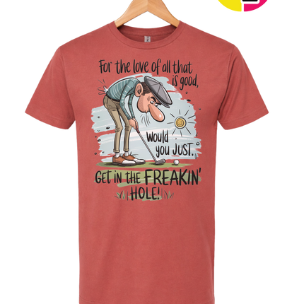 Golf Get In The Hole Tee