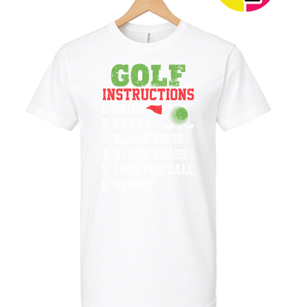 Funny Golf Instructions Tee