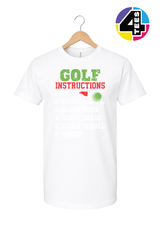 Funny Golf Instructions Tee