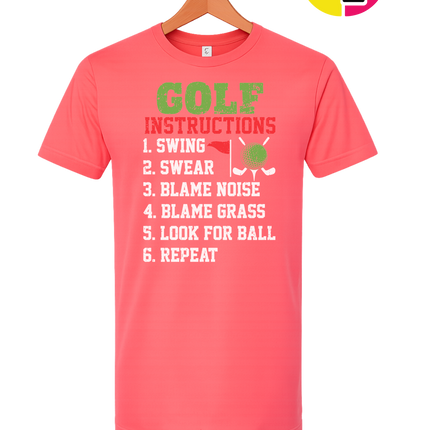 Funny Golf Instructions Tee