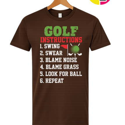 Funny Golf Instructions Tee