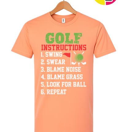 Funny Golf Instructions Tee