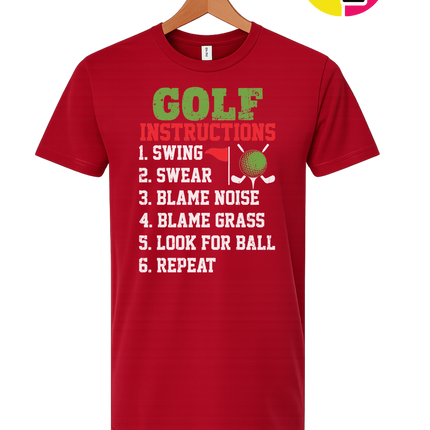 Funny Golf Instructions Tee