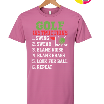 Funny Golf Instructions Tee