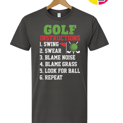 Funny Golf Instructions Tee