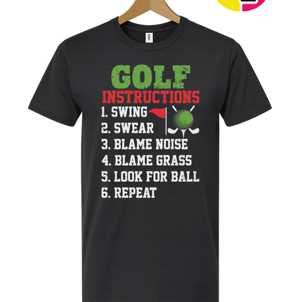 Funny Golf Instructions Tee
