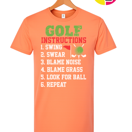 Funny Golf Instructions Tee