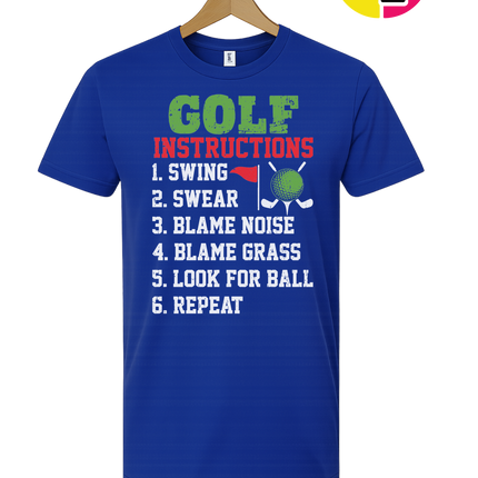 Funny Golf Instructions Tee