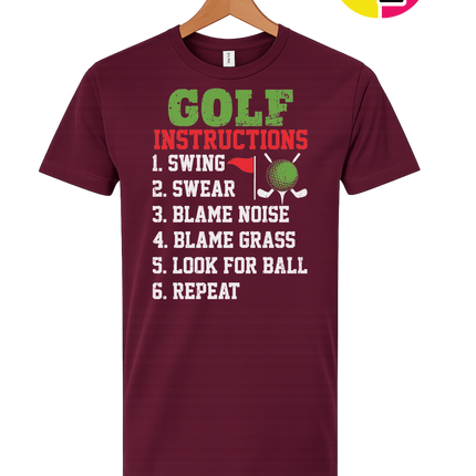 Funny Golf Instructions Tee