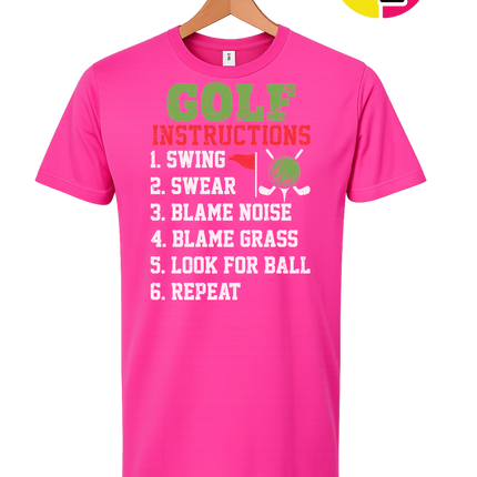 Funny Golf Instructions Tee