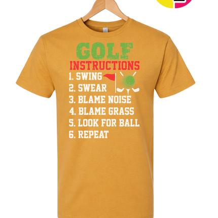 Funny Golf Instructions Tee