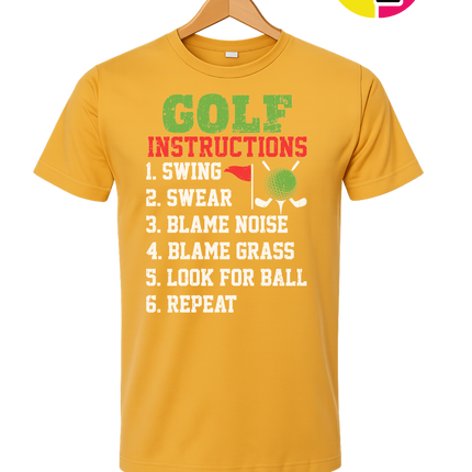Funny Golf Instructions Tee