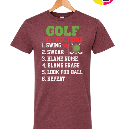 Funny Golf Instructions Tee