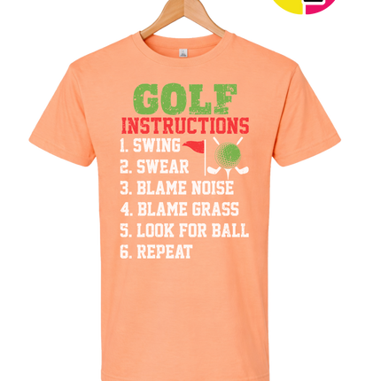 Funny Golf Instructions Tee