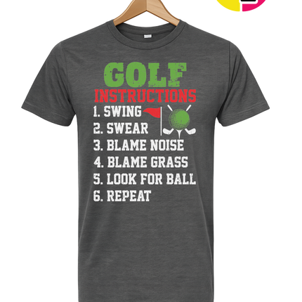 Funny Golf Instructions Tee
