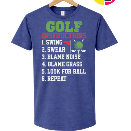 Funny Golf Instructions Tee