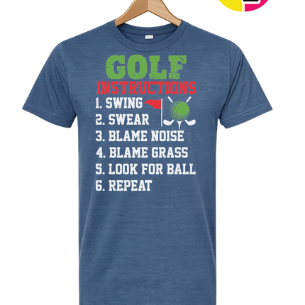 Funny Golf Instructions Tee