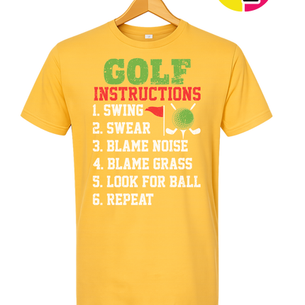 Funny Golf Instructions Tee
