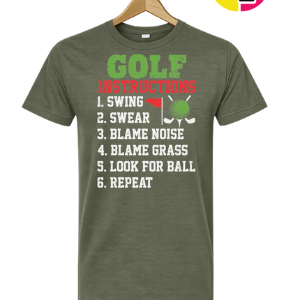 Funny Golf Instructions Tee