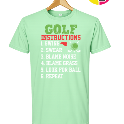 Funny Golf Instructions Tee