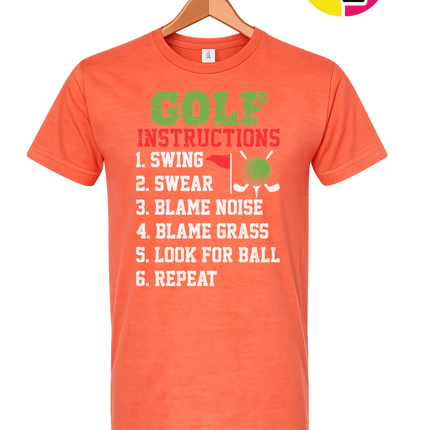 Funny Golf Instructions Tee