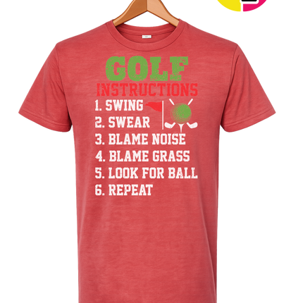 Funny Golf Instructions Tee