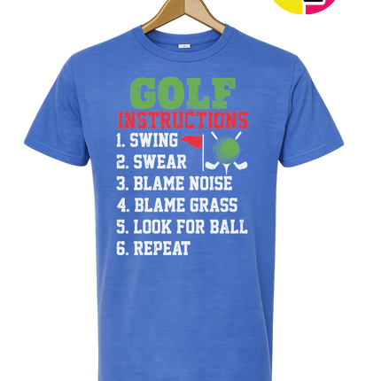 Funny Golf Instructions Tee