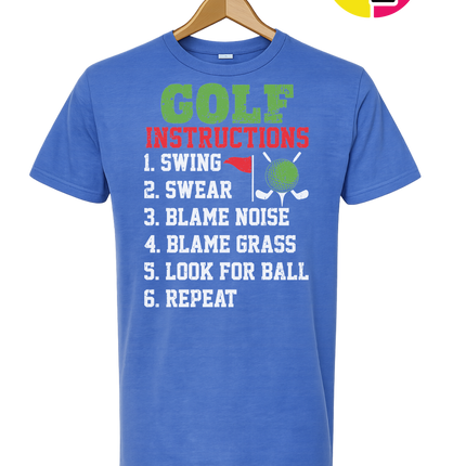 Funny Golf Instructions Tee