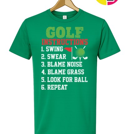 Funny Golf Instructions Tee
