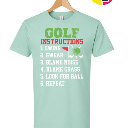 Funny Golf Instructions Tee